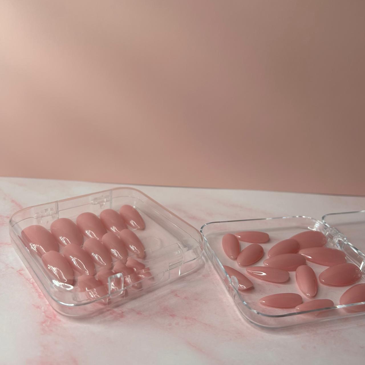 Nude Pink Almond Nails - SoftGel Press On Nails