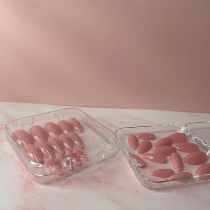 Nude Pink Almond Nails - SoftGel Press On Nails