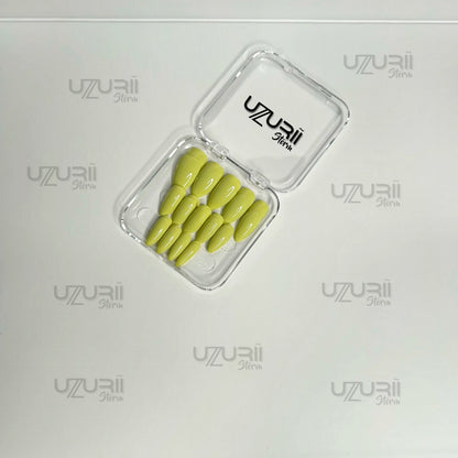 Matcha Cream Almond Nails - SoftGel Press On Nails