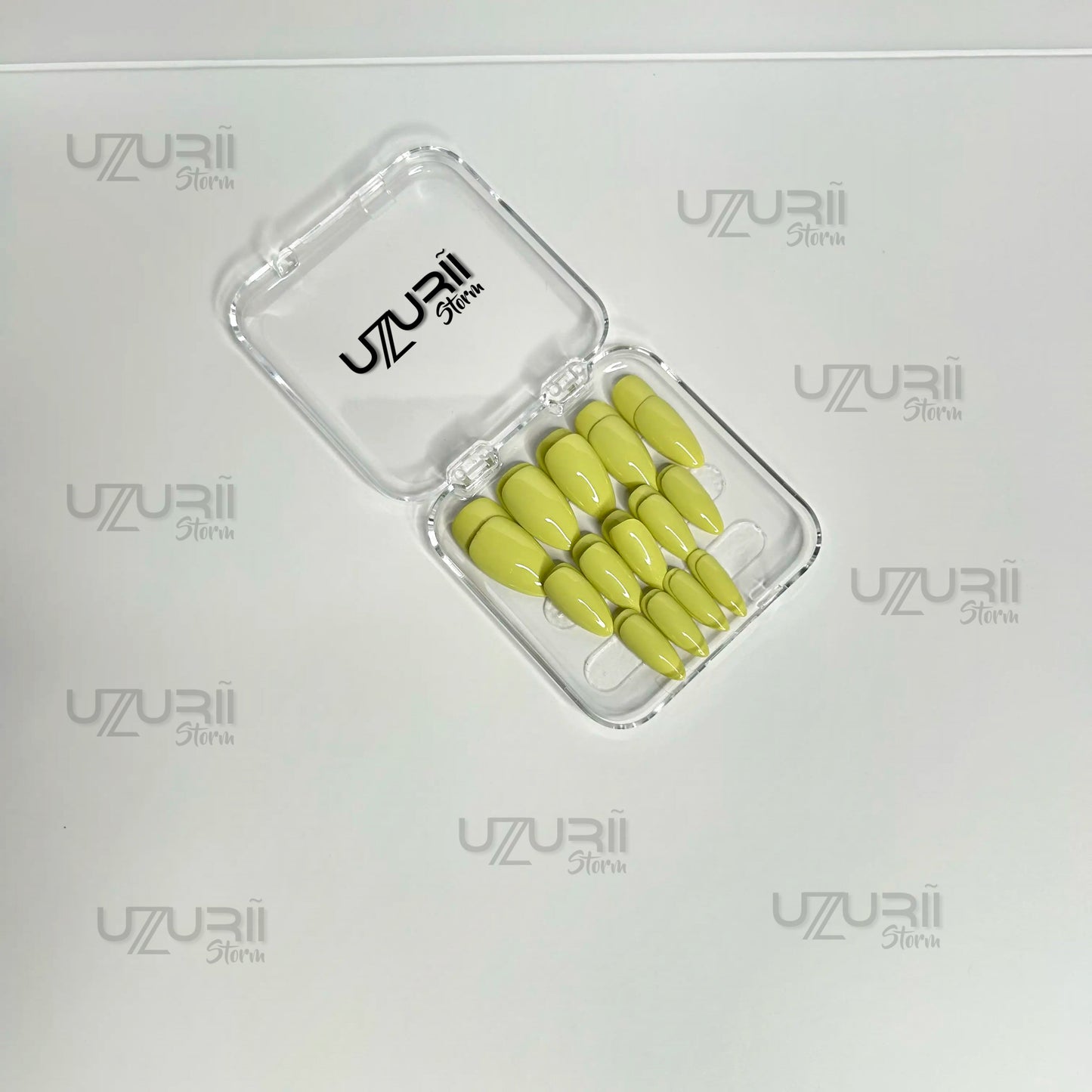 Matcha Cream Almond Nails - SoftGel Press On Nails